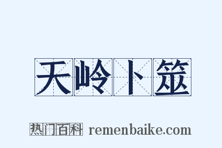 天岭卜筮是什么意思的图片